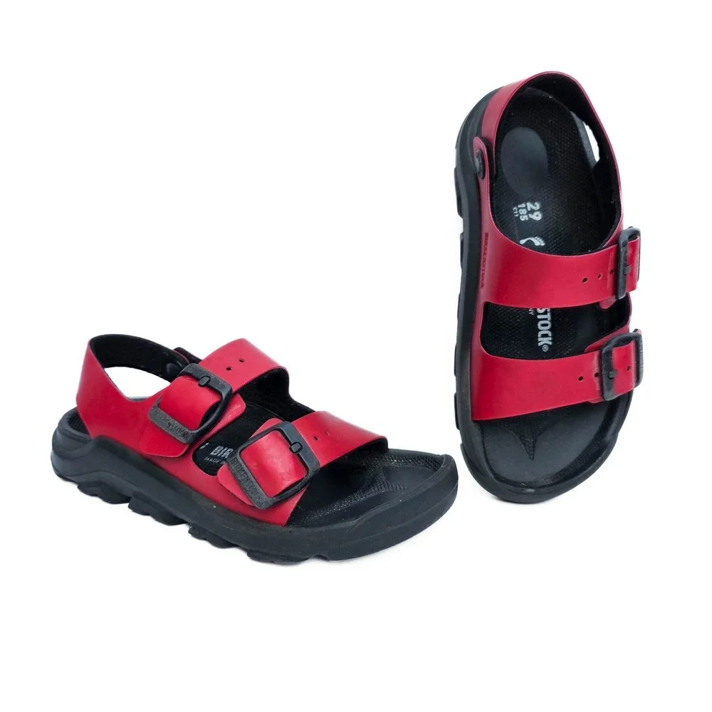 Birkenstock Mogami Kids Sandals EU 29 US 11-11.5 Active Red Birko-Flor Germany